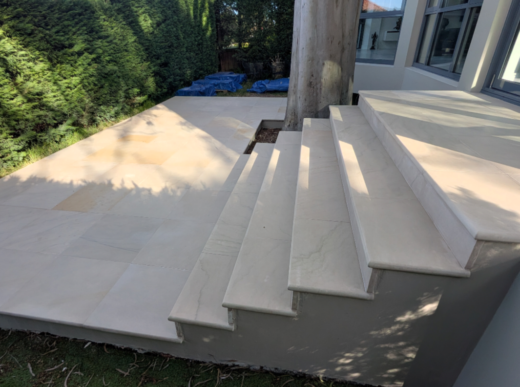 Sydney · sandstone steps stripped & sealed after