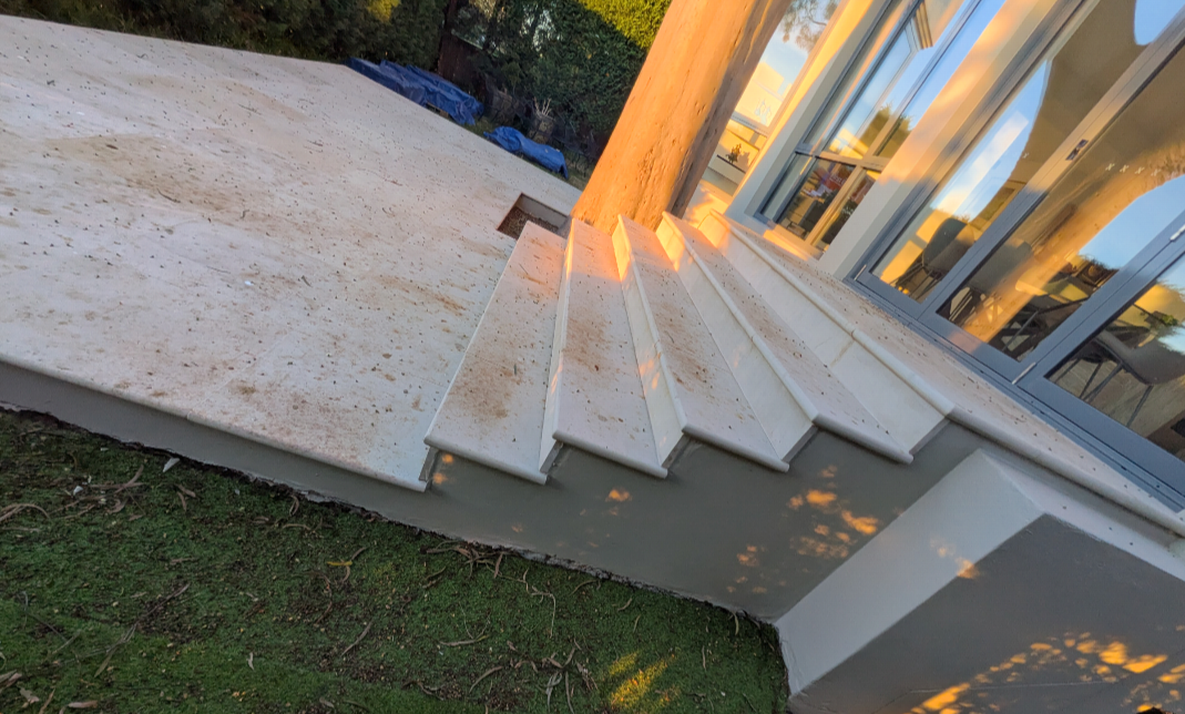 Sydney · sandstone steps stripped & sealed before